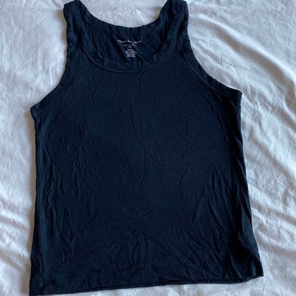 American Eagle Womens M black tank top